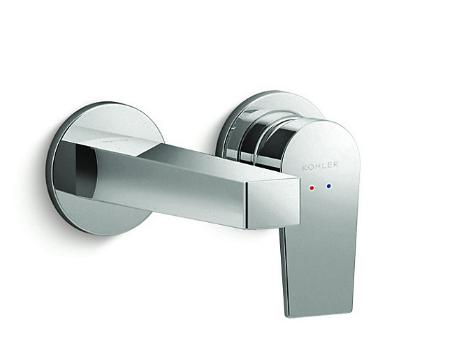 Kohler - Taut  Wall Mount Single-control Basin Faucet Trim In Polished Chrome